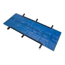 Blue center-zip heavy duty body bag with handles, model DP-1