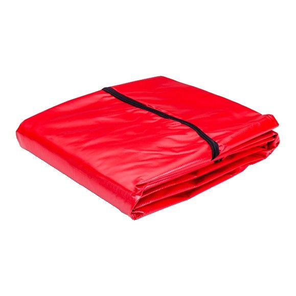 Red body bag, folded
